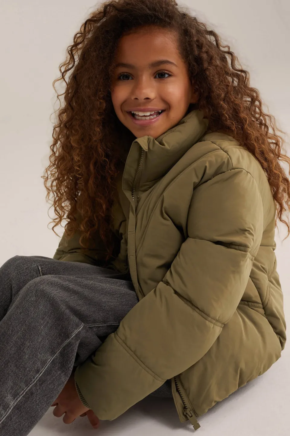 WE Fashion winterjas olijfgroen, foto 6