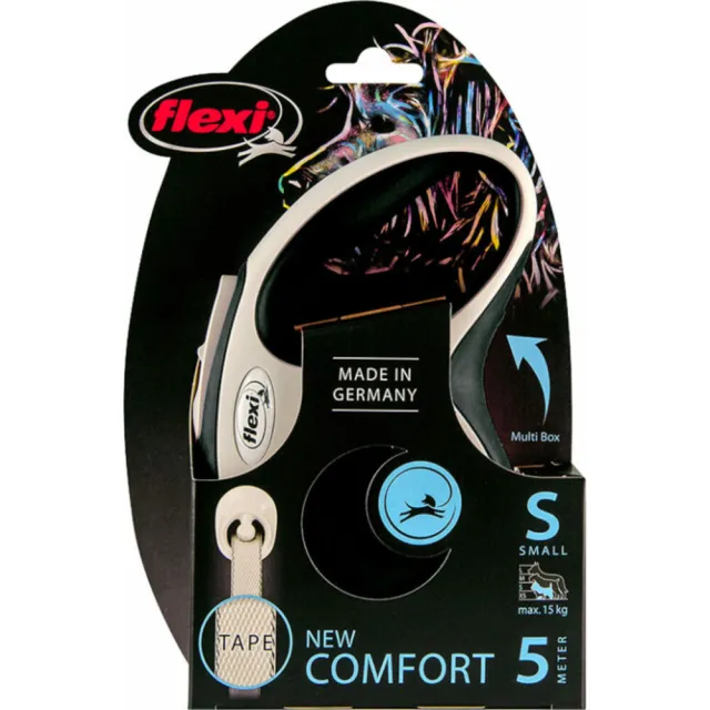 Flexi New Comfort Tape rollijn 5 meter zwart, foto 2