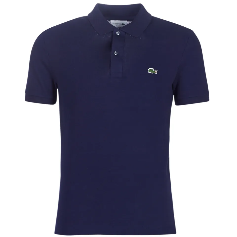 Lacoste slim polo donkerblauw navy blue, foto 2