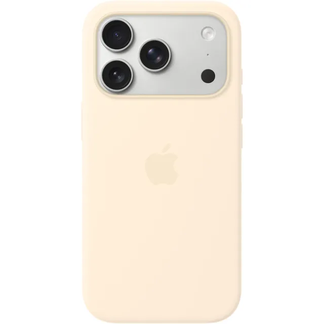 Apple iPhone 17 Pro Max Silicone Case with MagSafe Telefoonhoesje Beige