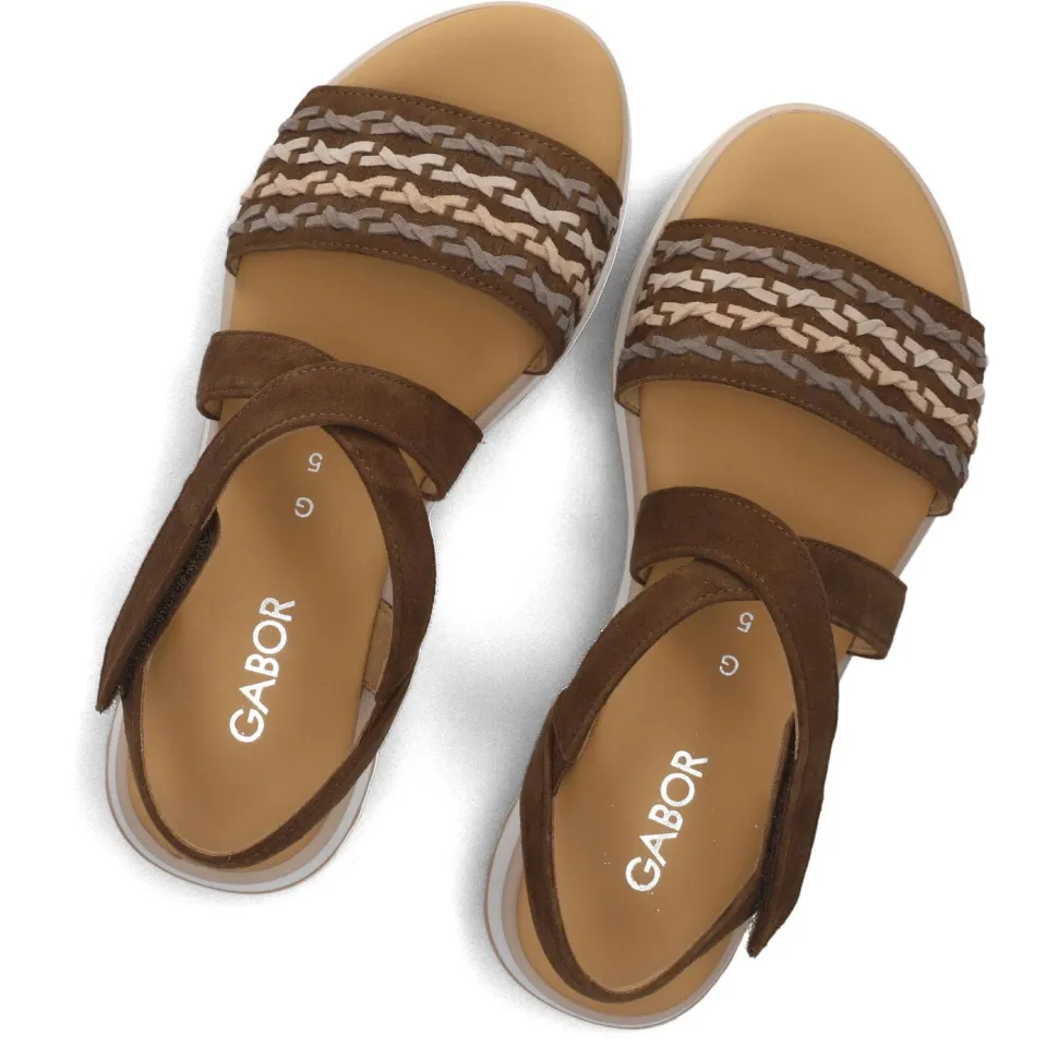 Gabor Sandalen 848 Bruin, foto 4