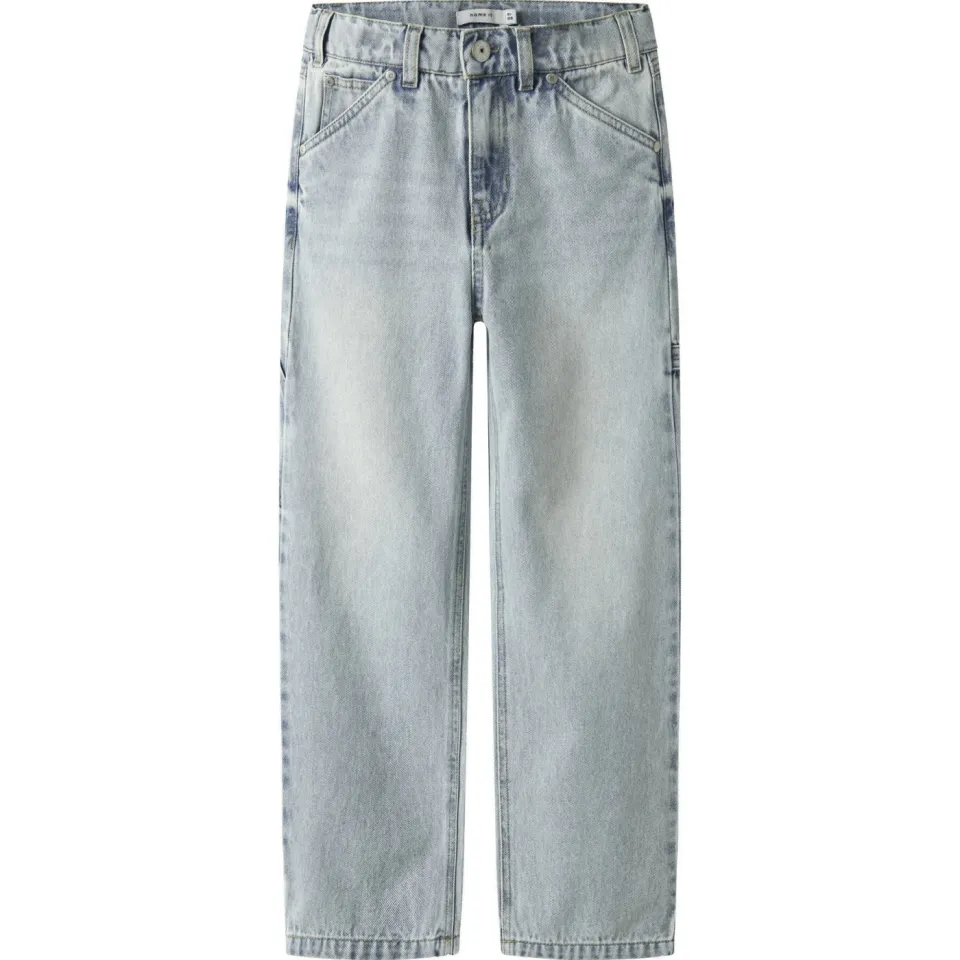 NAME IT KIDS straight leg jeans light blue denim, foto 2