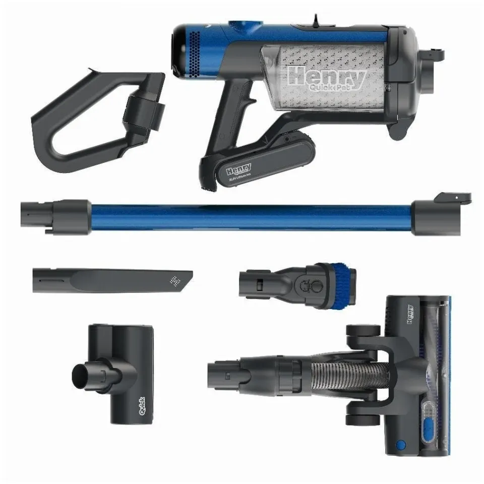Numatic Henry Quick Pet HEN100B steelstofzuiger blauw, foto 2