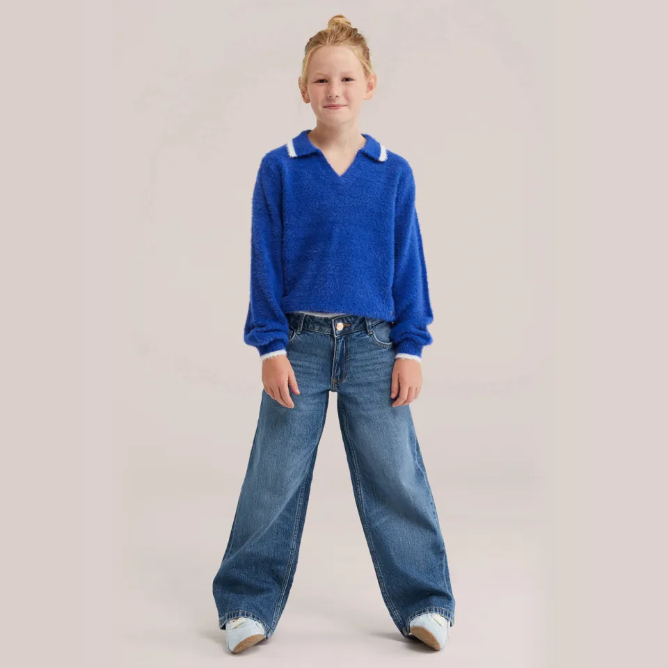 WE Fashion gebreide trui - blauw