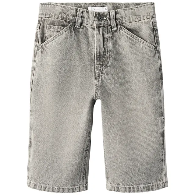 NAME IT denim bermuda loose fit grijs denim, foto 2