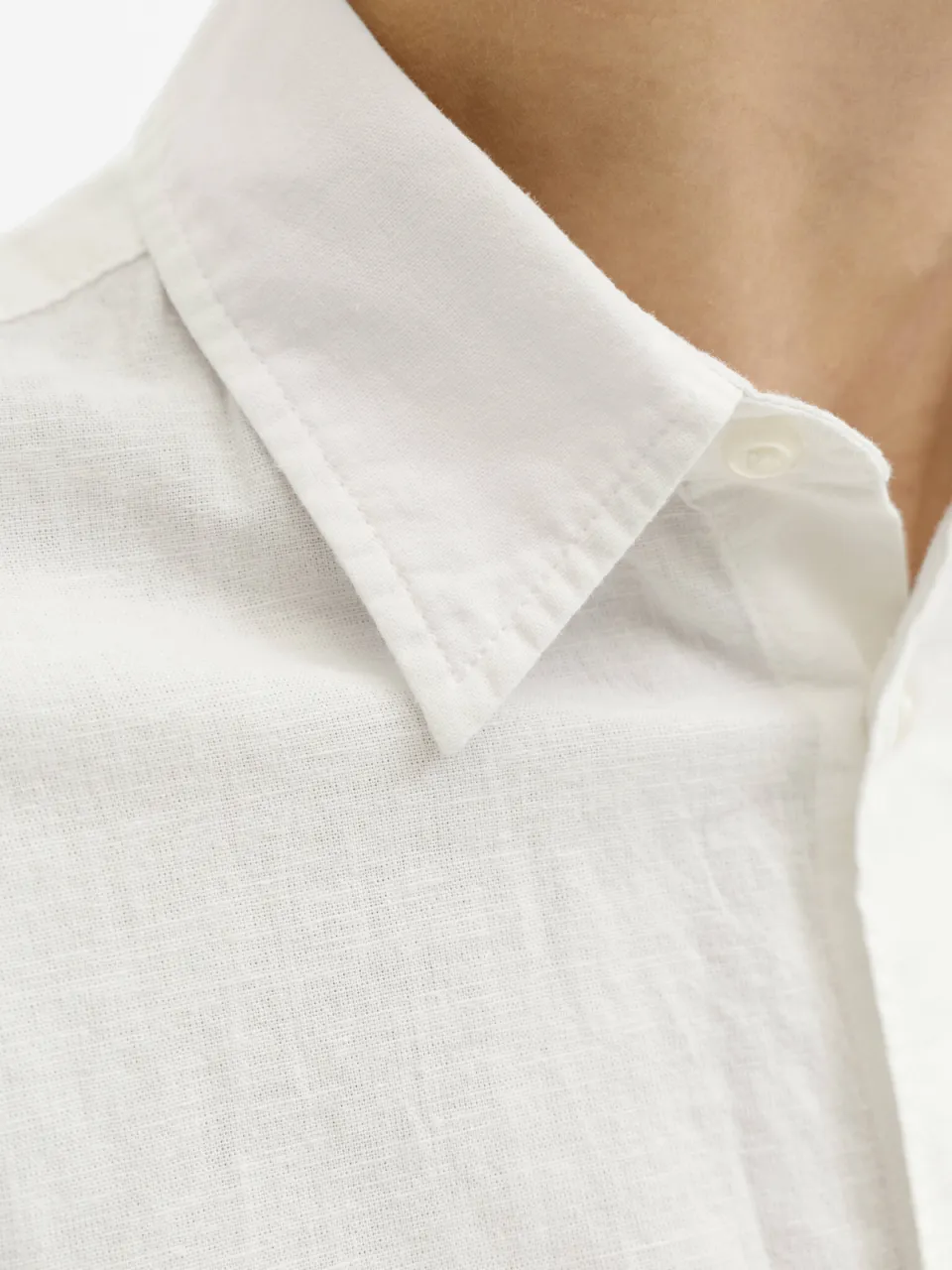 Jack & Jones JUNIOR overhemd met linnen wit, foto 7