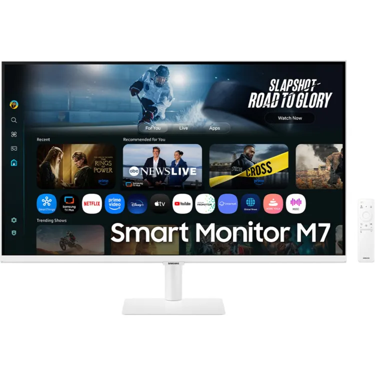 Samsung Smart Monitor M7 M70F 4K monitor wit, foto 2
