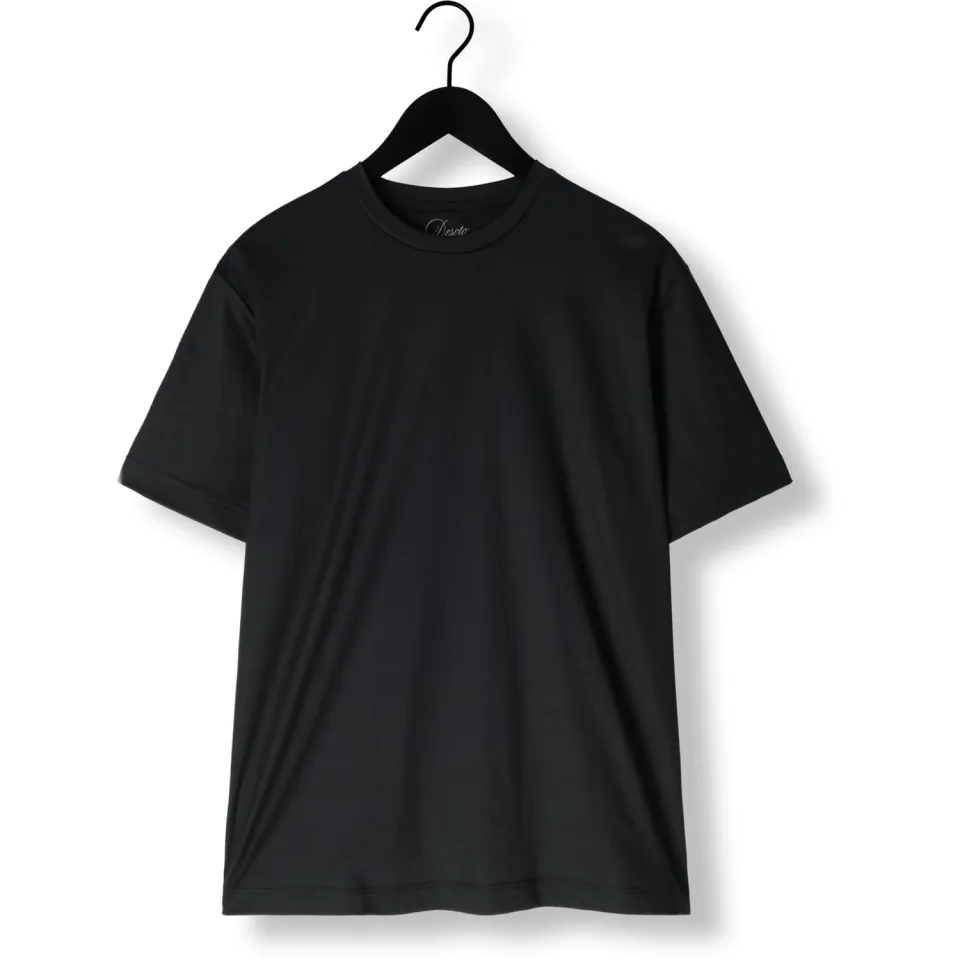 Desoto Luxury Heren Polo's & T-shirts Luxury Two Ply T-shirt 1/2 - Zwart, foto 2