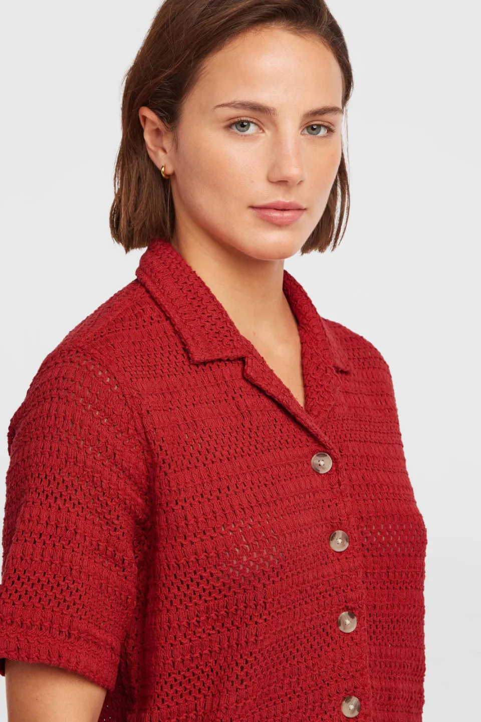 O'Neill O'Riginals Crochet blouse rood, foto 5