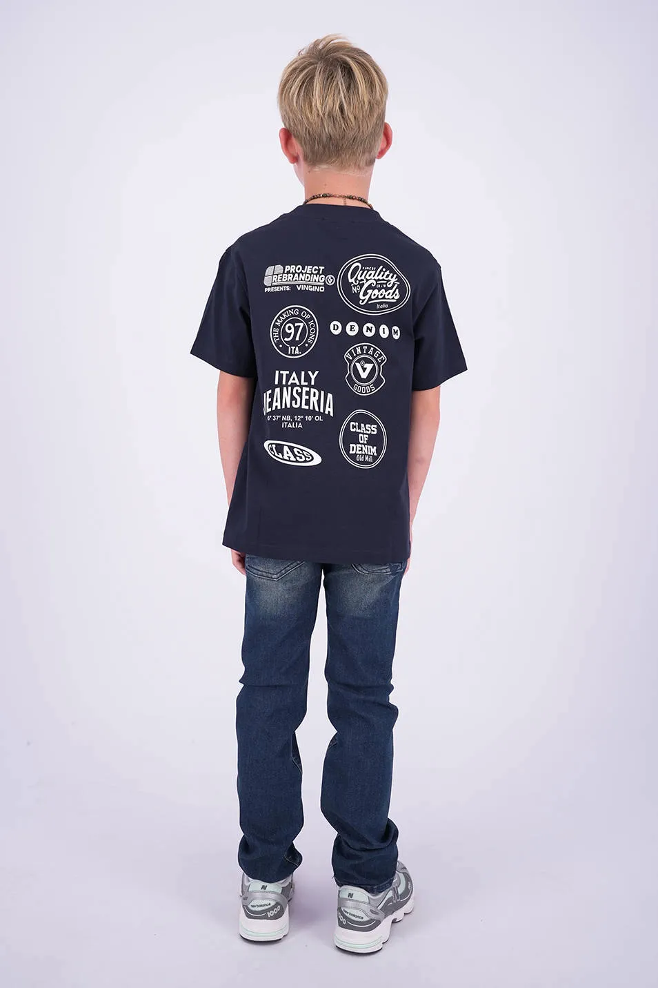 Vingino Dante slim fit jeans - donkerblauw, foto 3