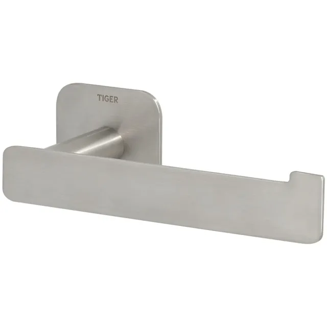 Tiger Colar toiletrolhouder L vorm geborsteld RVS