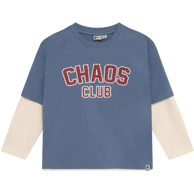 Daily7 oversized longsleeve blauw, foto 2
