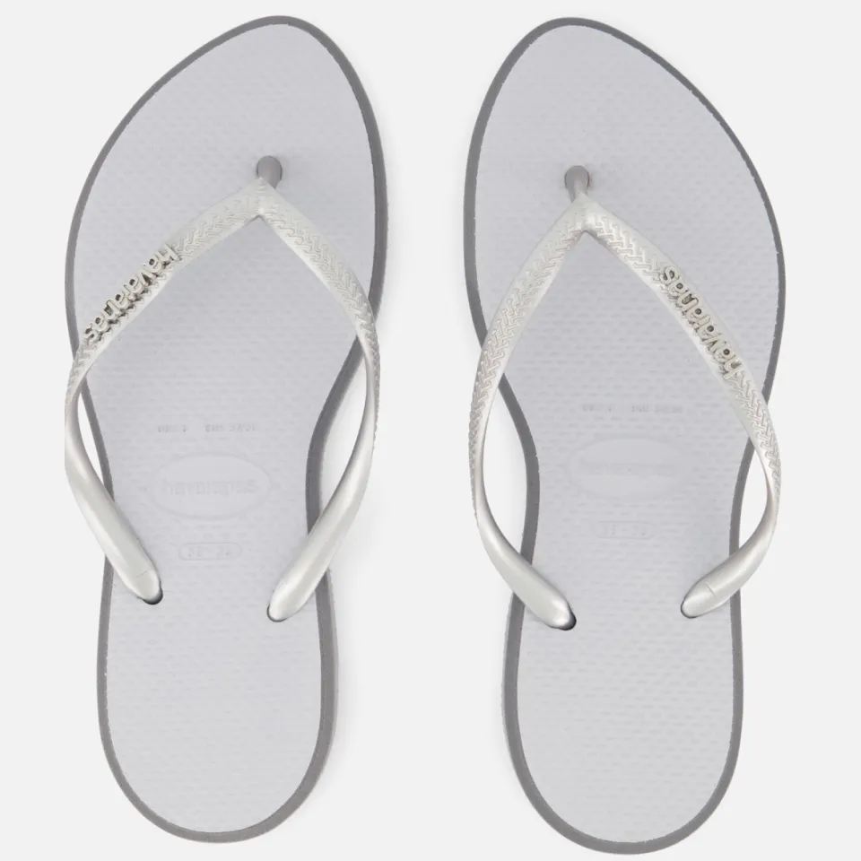 Havaianas Slim Point Slippers grijs Rubber, foto 3