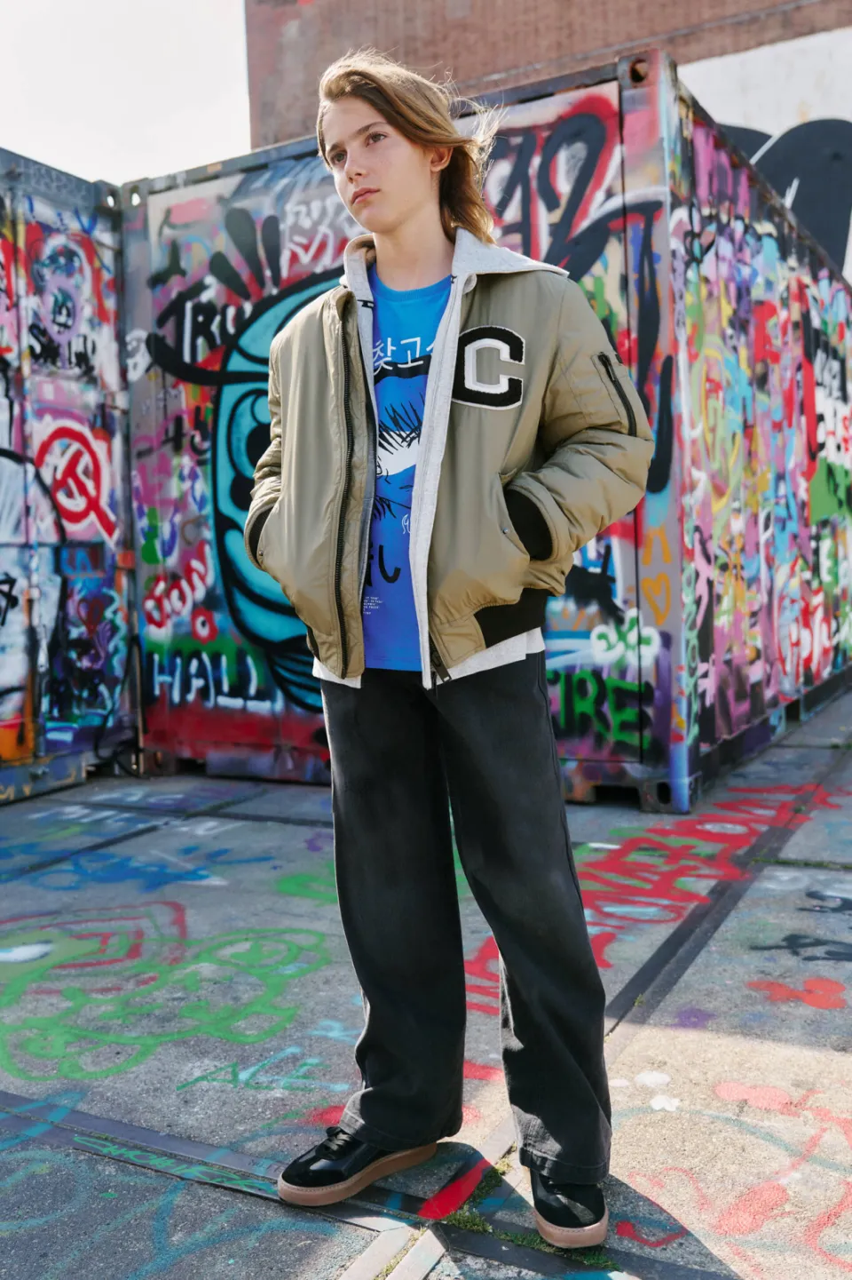 Coolcat Wide Leg Jeans Dominic Zwart, foto 3