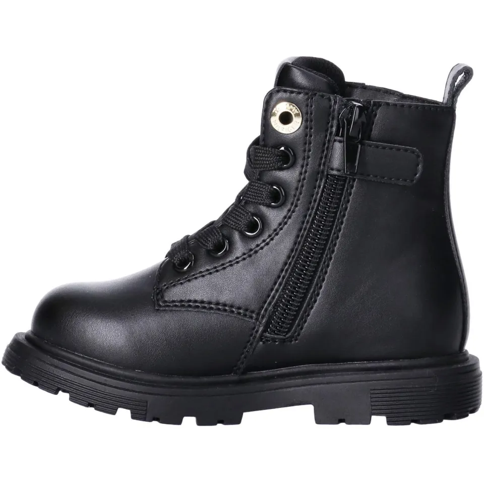Tommy Hilfiger enkelboots met profielzool - zwart, foto 4