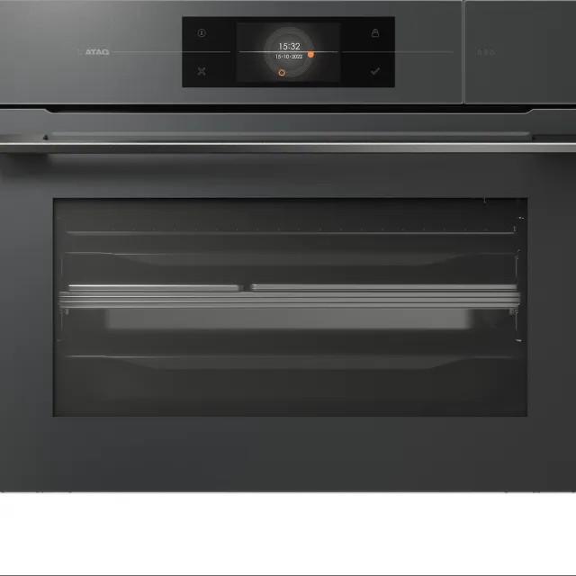 Atag CS4585M1C inbouw combi stoomoven grijs, foto 2