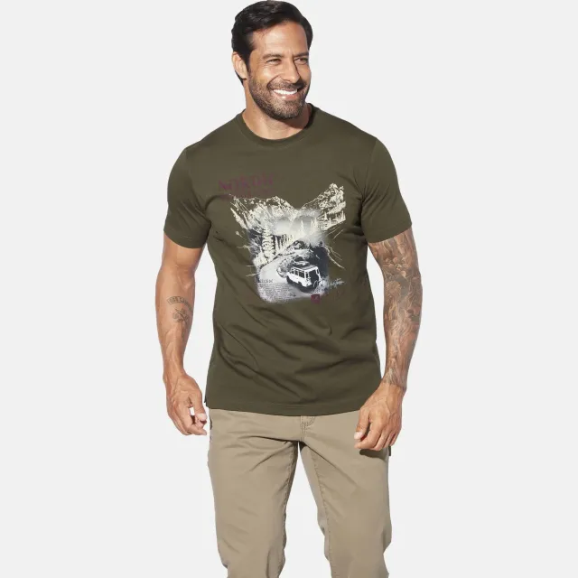 Jan Vanderstorm T-shirt olijf