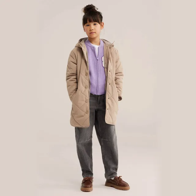 WE Fashion quilted jas beige