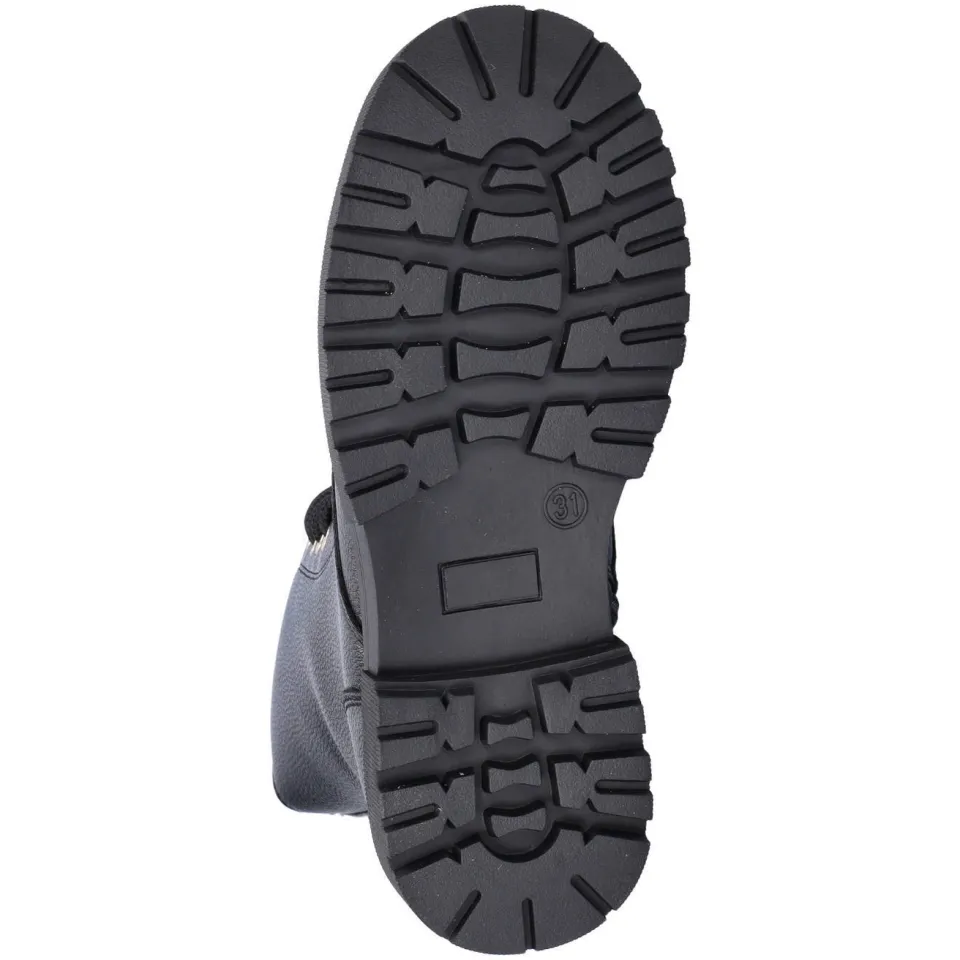 Nelson Kids enkelboots met profielzool - zwart, foto 4