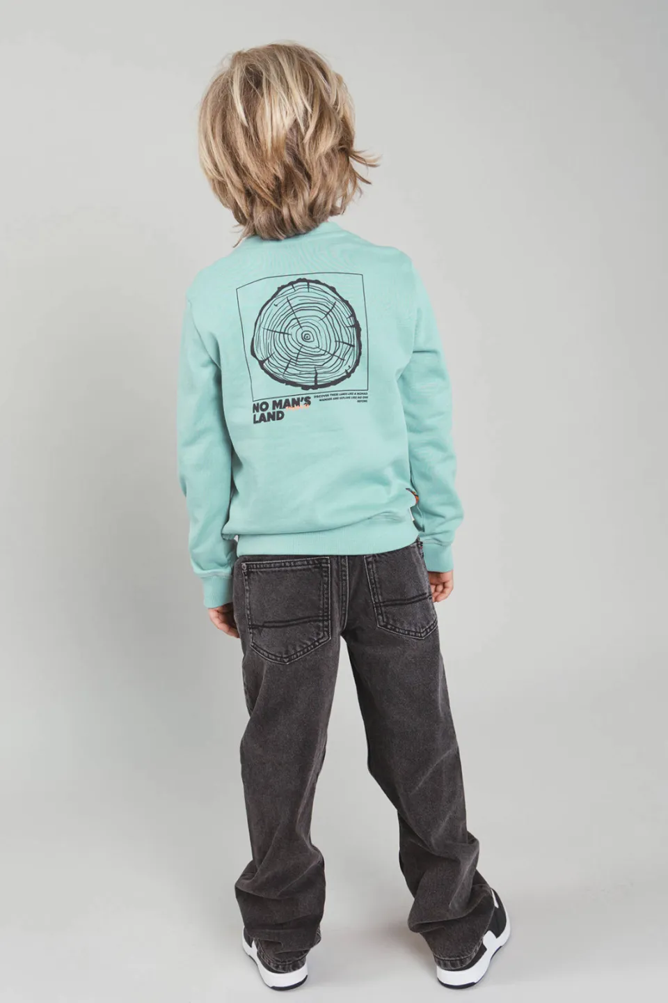 TYGO & vito sweater met backprint - blauw, foto 5