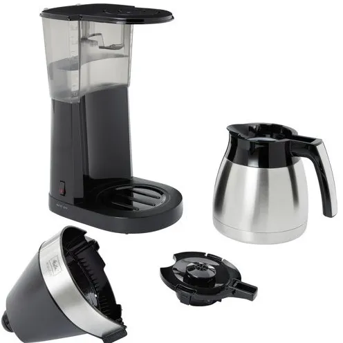 Melitta Easy II Top Therm filterkoffiezetapparaat zwart RVS, foto 2