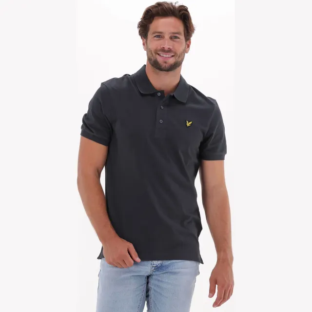 Lyle & Scott Heren Polo's & T-shirts Plain Polo Shirt - Grijs