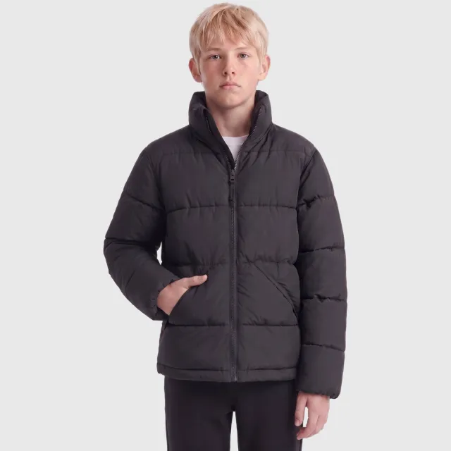 Only & Sons Life puffer winterjas junior antraciet