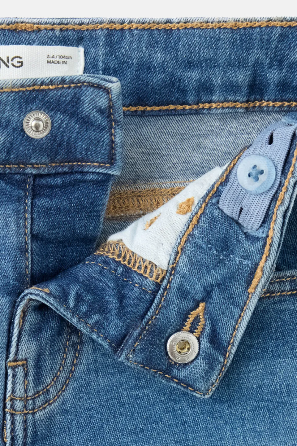 Mango Kids regular fit jeans - mediumblauw, foto 4