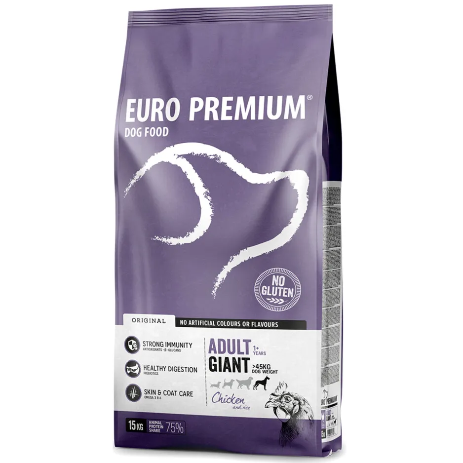 Euro-Premium Adult Giant hondenvoer kip rijst, foto 3