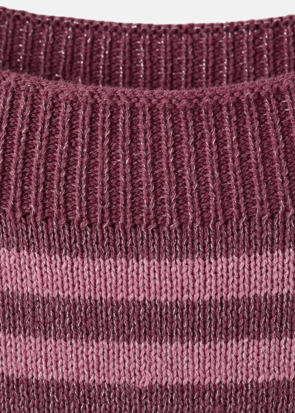 Mango TEEN gebreide gestreepte trui met glitters - roze, foto 7