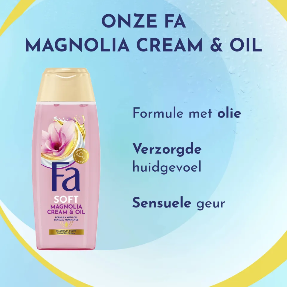 Fa Cream & Oil Magnolia douchegel 6 x 250 ml, foto 4