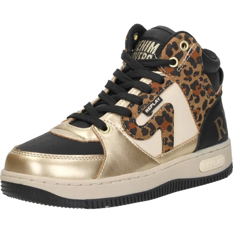 Replay Epic JR 20 hoge sneakers zwart, foto 4
