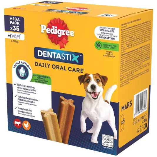 Pedigree Dentastix Mini hondensnack 5 - 10 kg 100 + 40 Gratis