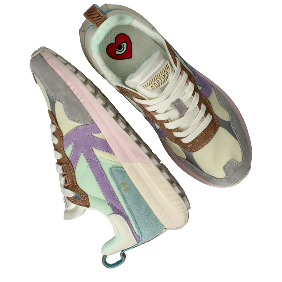 Kaotiko Detroit sneakers multi grijs, foto 4