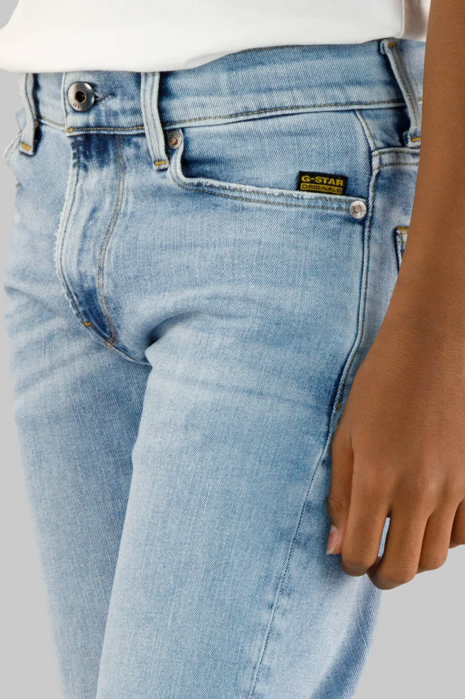 G-Star straight leg jeans light blue denim, foto 6