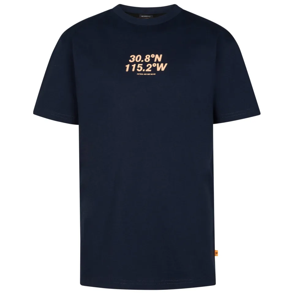 Petrol Industries t-shirt met backprint donkerblauw, foto 2