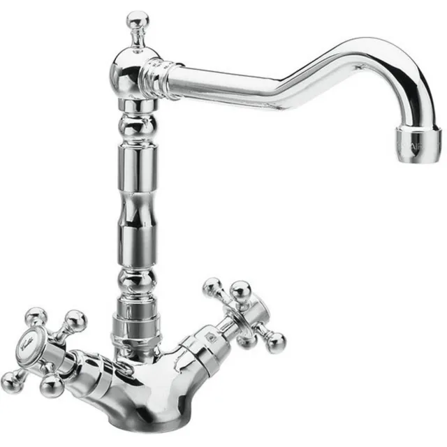 Sapho Antea keukenmengkraan 2-knop chroom