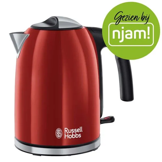 Russell Hobbs Colours Plus+ 1.7L waterkoker - rood 20412-70, foto 2