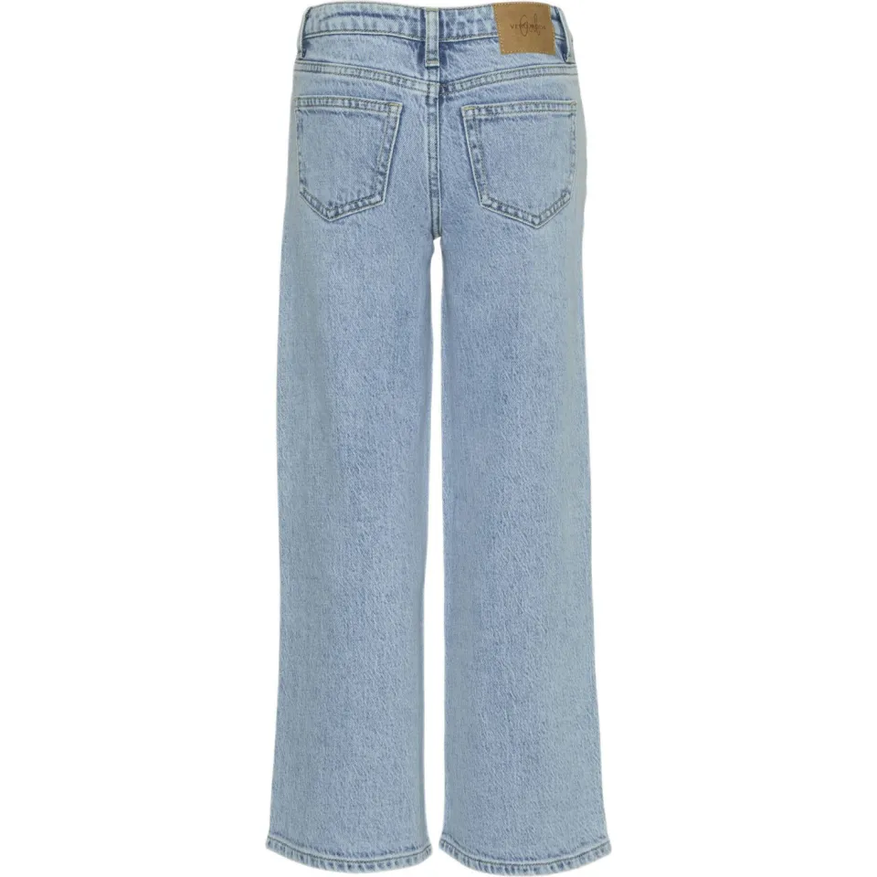 Vero Moda GIRL wide leg high waist jeans light blue denim, foto 3