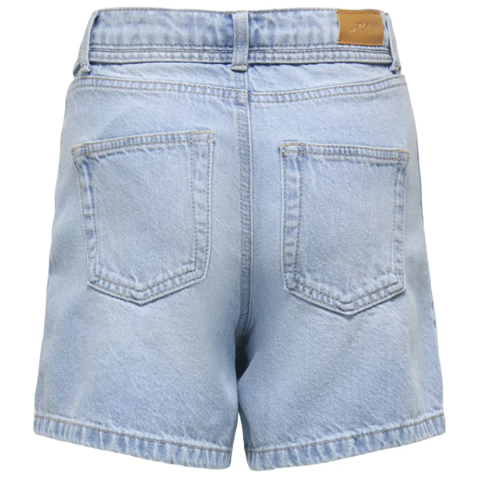 Only regular jeansshort lichtblauw light blue denim, foto 3