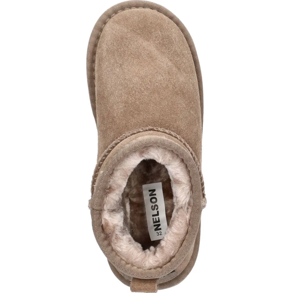 Nelson Kids suède enkelboots taupe, foto 5