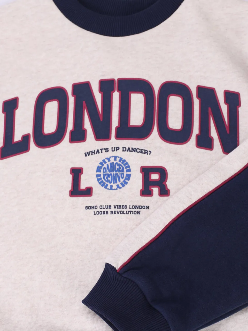 LOOXS 10sixteen rechtvallende sweater met tekst - grijs, foto 6