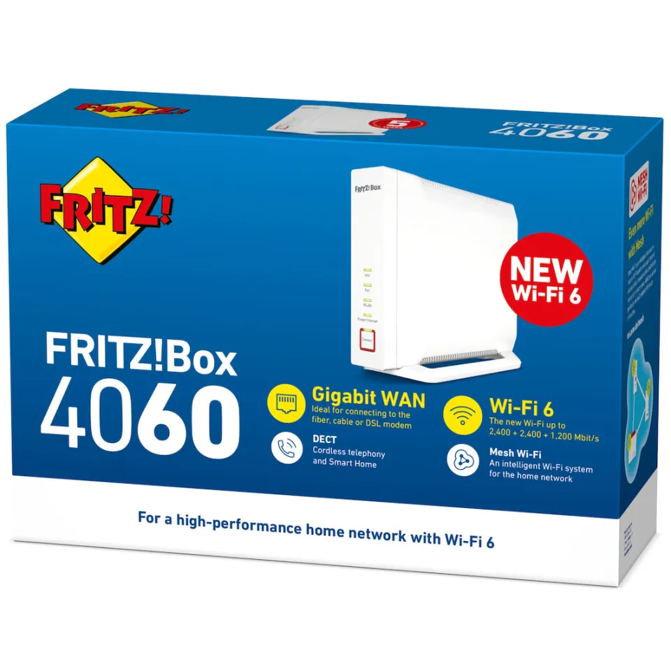 Fritz! Box 4060 draadloze router wit