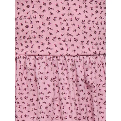 KIDS ONLY MINI gebloemde korte jurk met plooien roze, foto 3