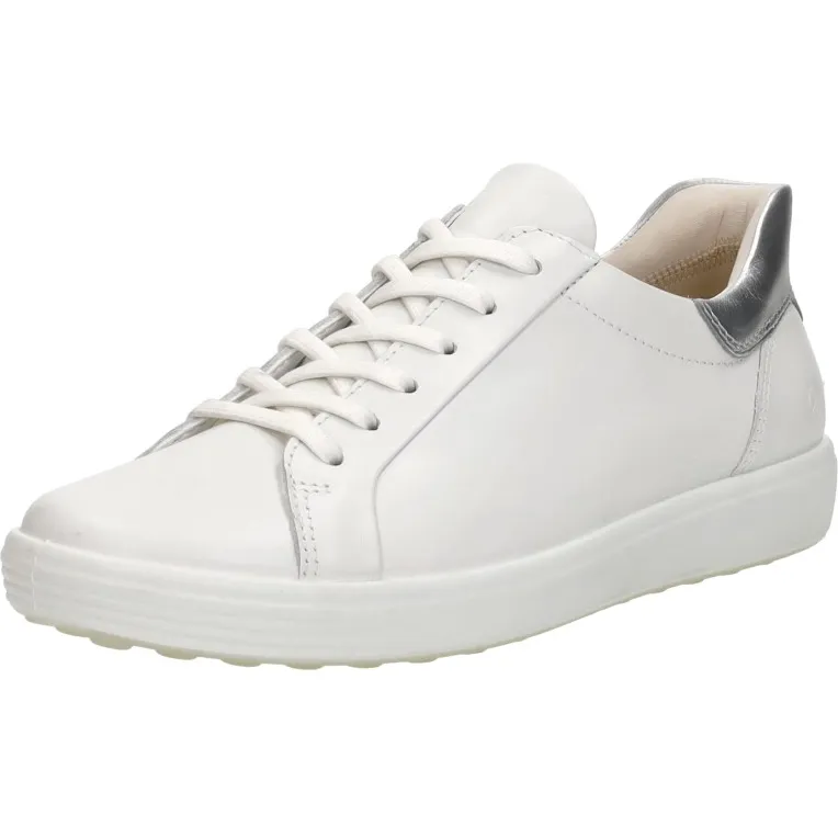 Ecco Soft 7 Easy Slip Lace lage sneaker wit, foto 3