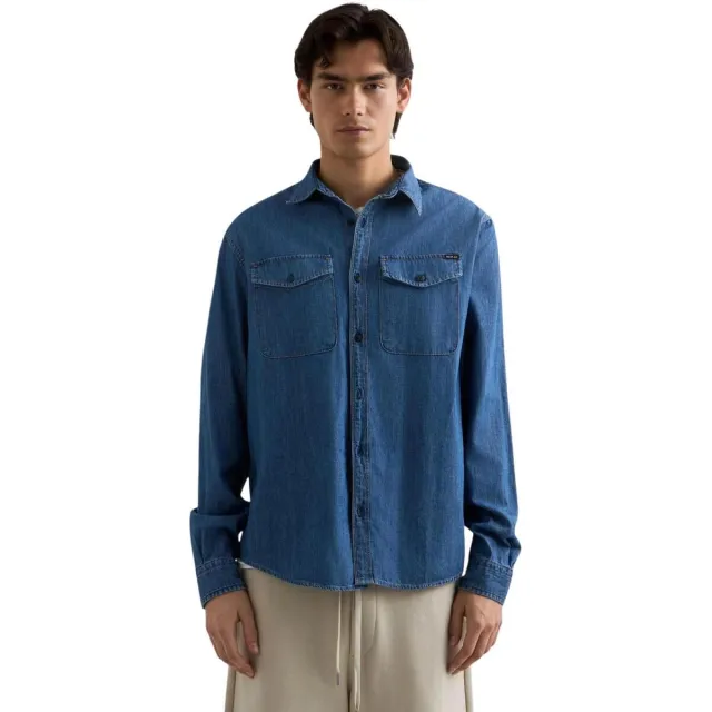 Overhemd Lange Mouw Replay 6.5 OZ DEEP BLUE DENIM M4124 .000.860, foto 3