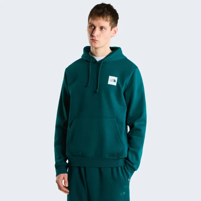The North Face box half dome sweat hoodie - donkergroen
