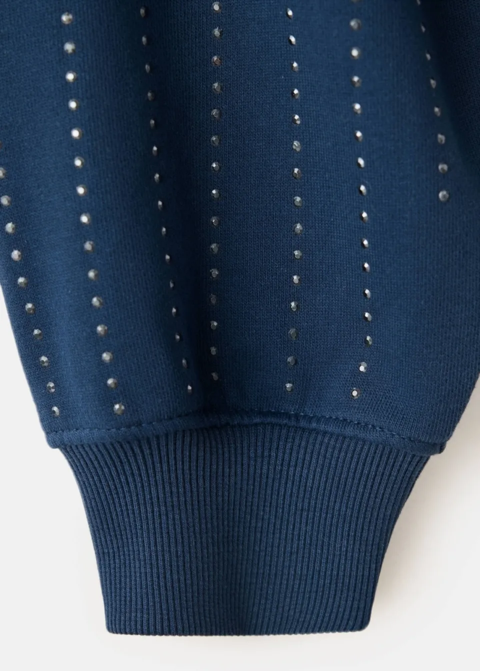Mango TEEN gebreide trui met strass-steentjes - donkerblauw, foto 4