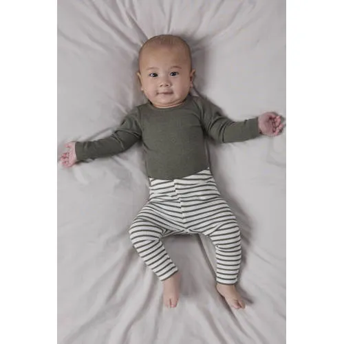 NAME IT BABY super skinny babybroek olijfgroen/ecru, foto 3