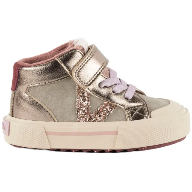 Victoria sneakers met glitters - goud